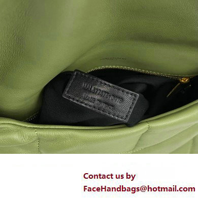 Saint Laurent puffer medium Bag in nappa leather 577475 Green