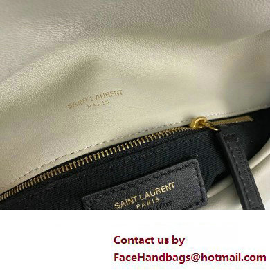 Saint Laurent puffer medium Bag in nappa leather 577475 Vintage White/Gold