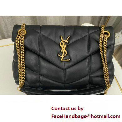 Saint Laurent puffer small Bag in nappa leather 577476 Black/Gold