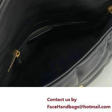 Saint Laurent puffer small Bag in nappa leather 577476 Black/Gold