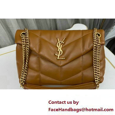 Saint Laurent puffer small Bag in nappa leather 577476 Brown