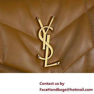 Saint Laurent puffer small Bag in nappa leather 577476 Brown