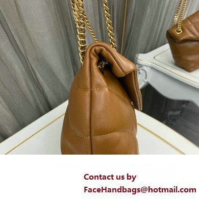 Saint Laurent puffer small Bag in nappa leather 577476 Brown