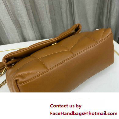 Saint Laurent puffer small Bag in nappa leather 577476 Brown