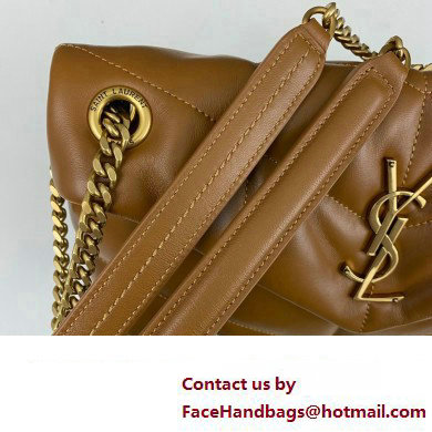 Saint Laurent puffer small Bag in nappa leather 577476 Brown