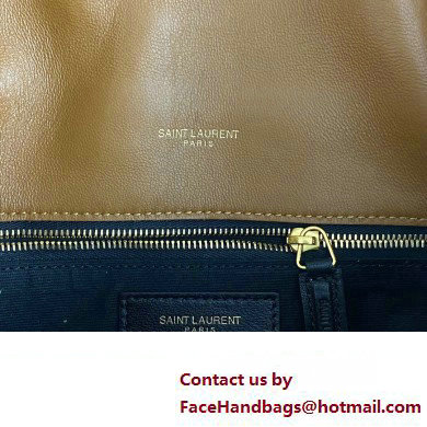 Saint Laurent puffer small Bag in nappa leather 577476 Brown