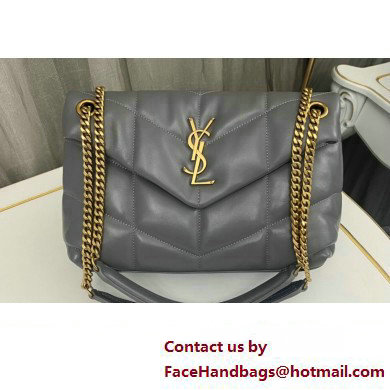 Saint Laurent puffer small Bag in nappa leather 577476 Gray