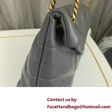 Saint Laurent puffer small Bag in nappa leather 577476 Gray