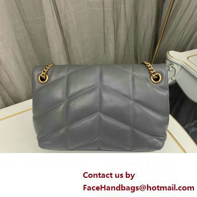 Saint Laurent puffer small Bag in nappa leather 577476 Gray