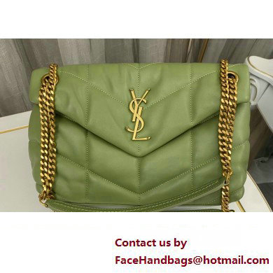 Saint Laurent puffer small Bag in nappa leather 577476 Green - Click Image to Close