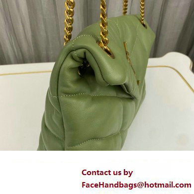 Saint Laurent puffer small Bag in nappa leather 577476 Green