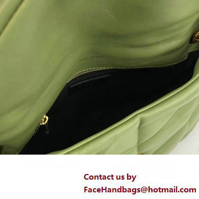 Saint Laurent puffer small Bag in nappa leather 577476 Green