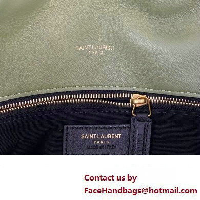 Saint Laurent puffer small Bag in nappa leather 577476 Green