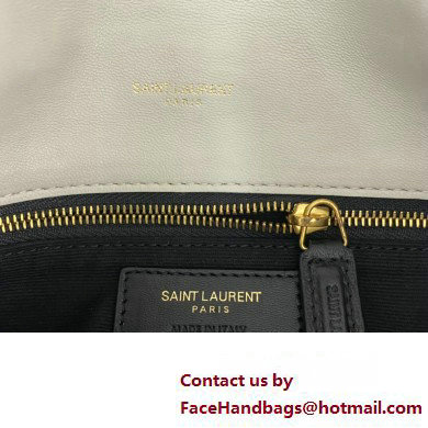 Saint Laurent puffer small Bag in nappa leather 577476 Vintage White/Gold