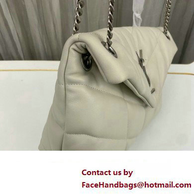 Saint Laurent puffer small Bag in nappa leather 577476 Vintage White/Silver