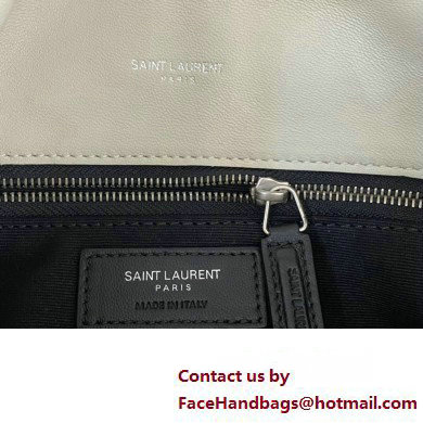 Saint Laurent puffer small Bag in nappa leather 577476 Vintage White/Silver