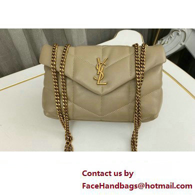 Saint Laurent toy puffer Bag in lambskin 759337 Beige - Click Image to Close