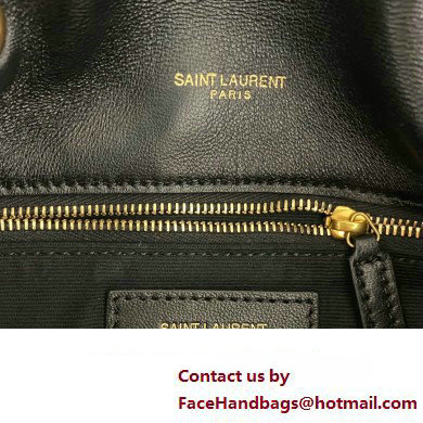 Saint Laurent toy puffer Bag in lambskin 759337 Black/Gold