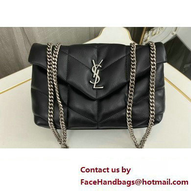 Saint Laurent toy puffer Bag in lambskin 759337 Black/Silver - Click Image to Close