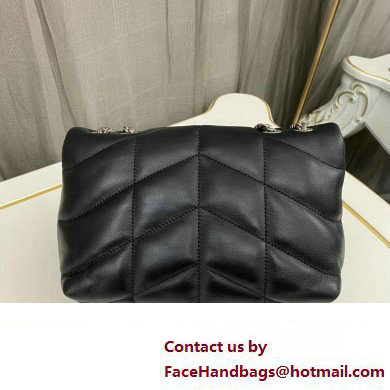 Saint Laurent toy puffer Bag in lambskin 759337 Black/Silver