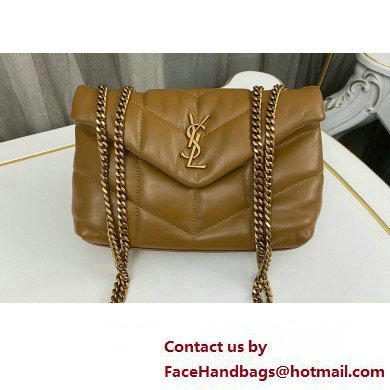 Saint Laurent toy puffer Bag in lambskin 759337 Brown - Click Image to Close