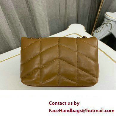 Saint Laurent toy puffer Bag in lambskin 759337 Brown