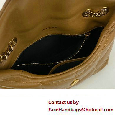 Saint Laurent toy puffer Bag in lambskin 759337 Brown