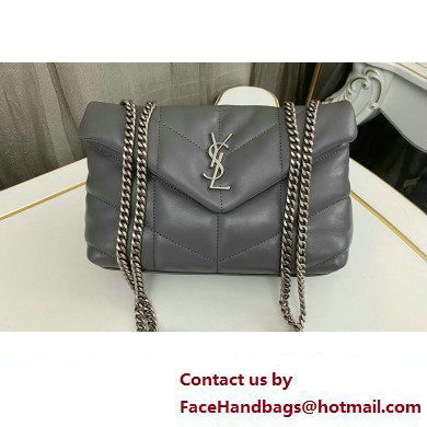 Saint Laurent toy puffer Bag in lambskin 759337 Gray