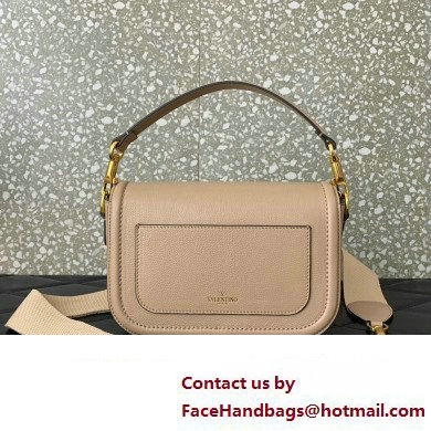 Valentino Alltime shoulder bag in grainy calfskin Nude 2024