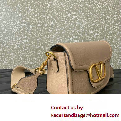 Valentino Alltime shoulder bag in grainy calfskin Nude 2024