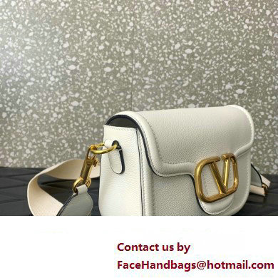 Valentino Alltime shoulder bag in grainy calfskin White 2024