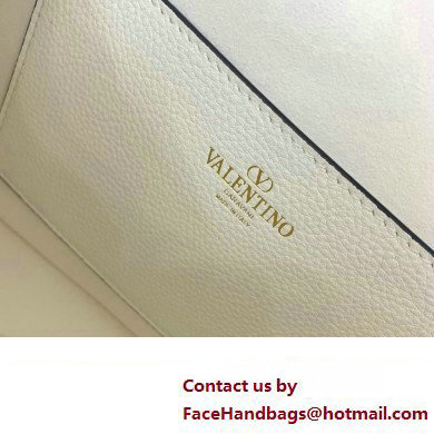 Valentino Alltime shoulder bag in grainy calfskin White 2024