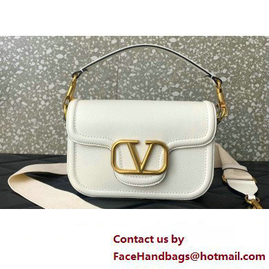 Valentino Alltime shoulder bag in grainy calfskin White 2024