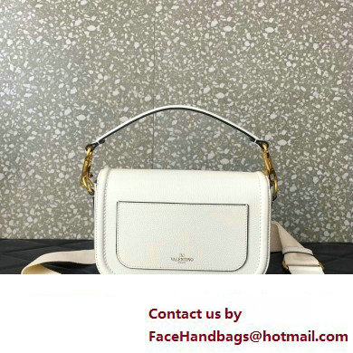 Valentino Alltime shoulder bag in grainy calfskin White 2024