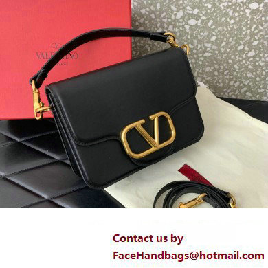 Valentino Loco Shoulder Bag in calfskin Black 2024