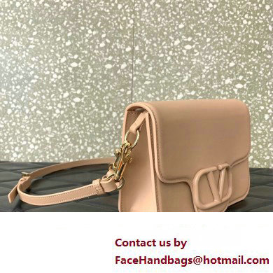 Valentino Loco Shoulder Bag in calfskin Nude 2024