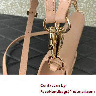 Valentino Loco Shoulder Bag in calfskin Nude 2024