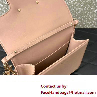 Valentino Loco Shoulder Bag in calfskin Nude 2024