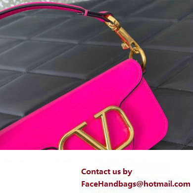 Valentino Loco micro Bag In Calfskin Leather With Chain 416 Fuchsia 2023