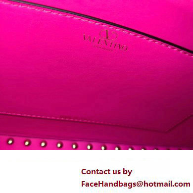 Valentino Rockstud E/W calfskin Large handbag Fuchsia 2023