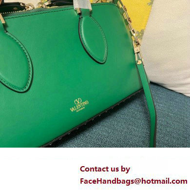 Valentino Rockstud E/W calfskin Large handbag Green 2023