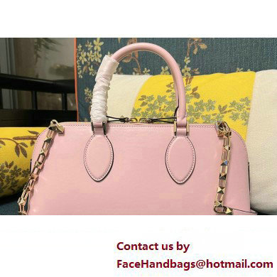 Valentino Rockstud E/W calfskin Large handbag Pink 2023