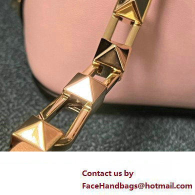 Valentino Rockstud E/W calfskin Large handbag Pink 2023