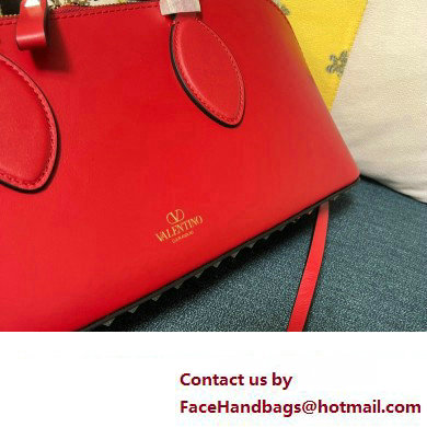 Valentino Rockstud E/W calfskin Large handbag Red 2023