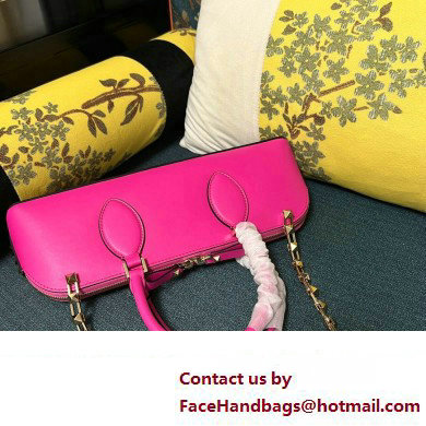 Valentino Rockstud E/W calfskin Small handbag Fuchsia 2023