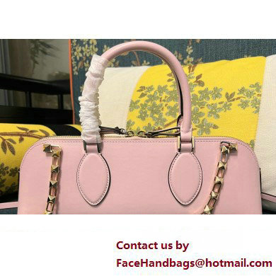 Valentino Rockstud E/W calfskin Small handbag Pink 2023