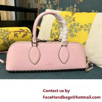 Valentino Rockstud E/W calfskin Small handbag Pink 2023