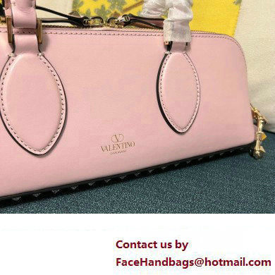 Valentino Rockstud E/W calfskin Small handbag Pink 2023