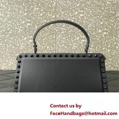 Valentino Rockstud Handbag In Calfskin Black 2024