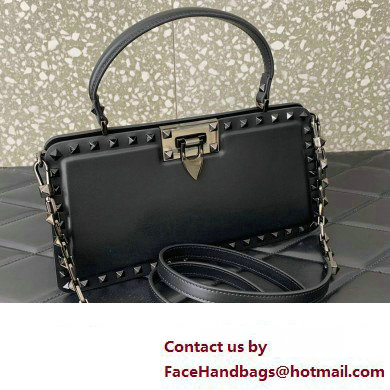 Valentino Rockstud Handbag In Calfskin Black 2024